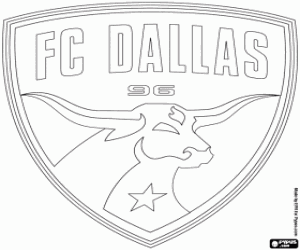 Coloriage Emblème de FC Dallas