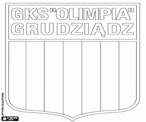 Coloriage Emblème de GKS Olimpia Grudziądz