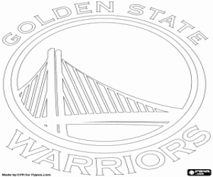 Coloriage Emblème de Golden State Warriors