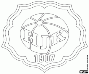 Coloriage Emblème de HJK Helsinki