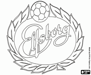 Coloriage Emblème de IF Elfsborg