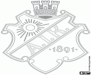 Coloriage Emblème de l'AIK Solna
