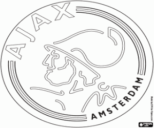 Coloriage Emblème de l'Ajax