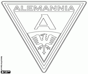 Coloriage Emblème de l'Alemannia Aachen