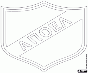 Coloriage Emblème de l'APOEL Nicosie