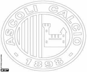 Coloriage Emblème de l'Ascoli Calcio