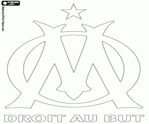Coloriage Emblème de l'Olympique de Marseille