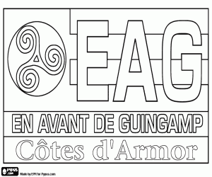Coloriage Emblème de l’EA Guingamp