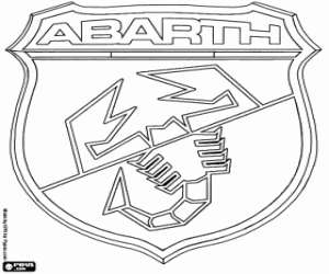 Coloriage Emblème de la marque Abarth