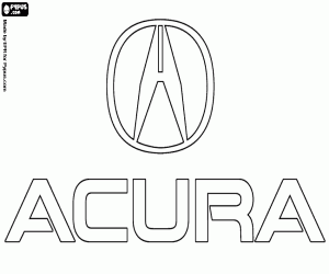 Coloriage Emblème de la marque Acura