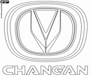 Coloriage Emblème de la marque Changan