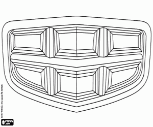 Coloriage Emblème de la marque Emgrand