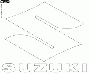 Coloriage Emblème de la marque Suzuki