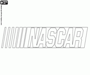 Coloriage Emblème de la NASCAR