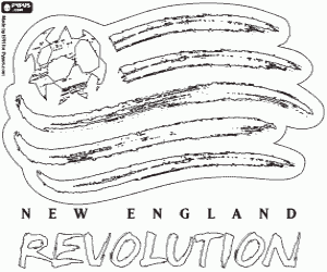 Coloriage Emblème de New England Revolution