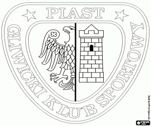 Coloriage Emblème de Piast Gliwice