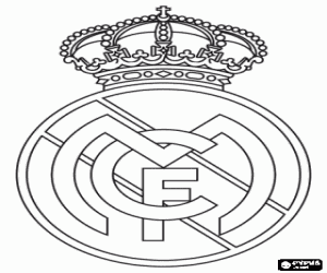 Coloriage Emblème de Real Madrid