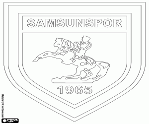 Coloriage Emblème de Samsunspor