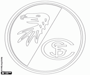 Coloriage Emblème de SC Fribourg