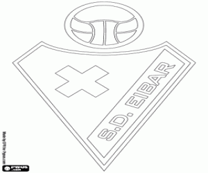 Coloriage Emblème de la SD Eibar