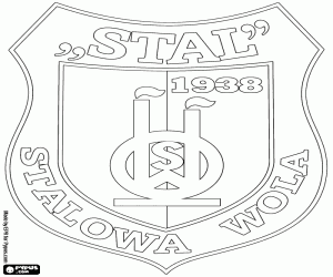 Coloriage Emblème de Stal Stalowa Wola