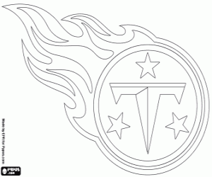 Coloriage Emblème de Tennessee Titans