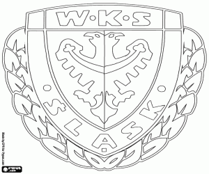 Coloriage Emblème de WKS Śląsk Wrocław