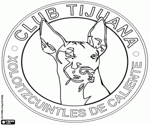 Coloriage Emblème de Xolos de Tijuana