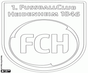 Coloriage Emblème du FC Heidenheim