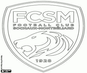 Coloriage Emblème du FC Sochaux