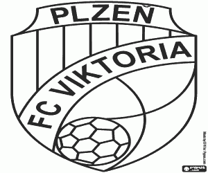 Coloriage Emblème du FC Viktoria Plzeň