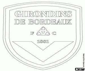 Coloriage Emblème des Girondins de Bordeaux