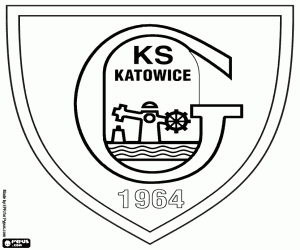 Coloriage Emblème du GKS Katowice