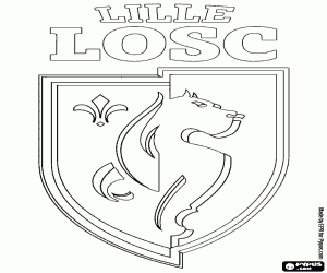 Coloriage Emblème du LOSC Lille