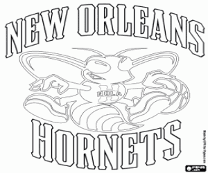 Coloriage Emblème des New Orleans Hornets