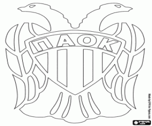 Coloriage Emblème du PAOK