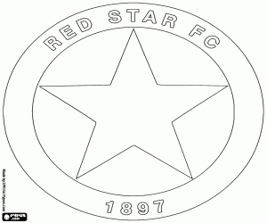 Coloriage Emblème du Red Star FC