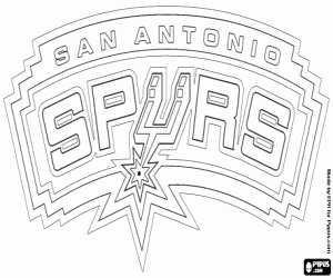 Coloriage Emblème des San Antonio Spurs