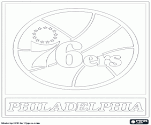Coloriage Emblème des Sixers