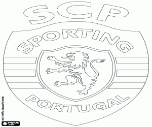 Coloriage Emblème du Sporting de Portugal