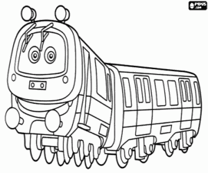 Coloriage Emery, le Train Rapid de Chuggington