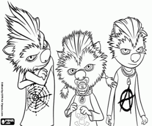 Coloriage Les enfants du loup-garou