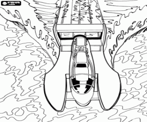 Coloriage F1 Motonautique, Hot Wheels