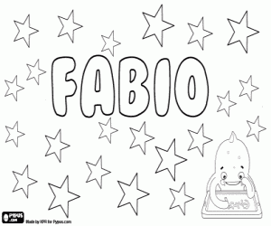 Coloriage Fabio, dérivé de Fabius