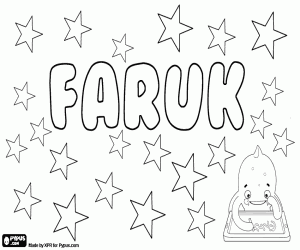Coloriage Faruk, variante du Farouk