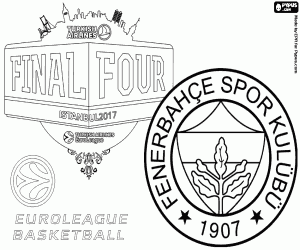 Coloriage Fenerbahce, champion Euroligue 2017