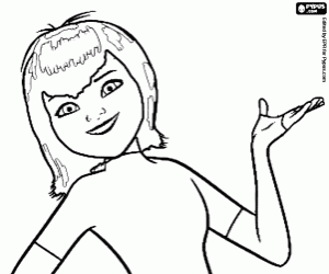 Coloriage La fille du comte Dracula, Mavis