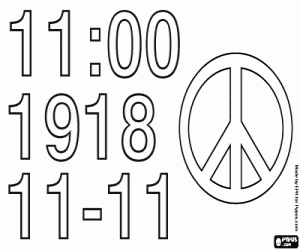 Coloriage Fin de la première guerre mondiale