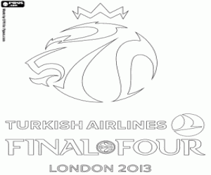 Coloriage Final Four Euroleague Londres 2013