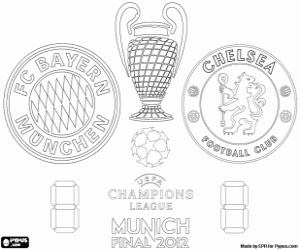 Coloriage Finale Champions League 2011-2012